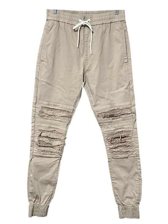 Saint Morta Other - Saint Morta Men Abolished Jogger Pants S Bone Cotton Moto Distressed Streetwear